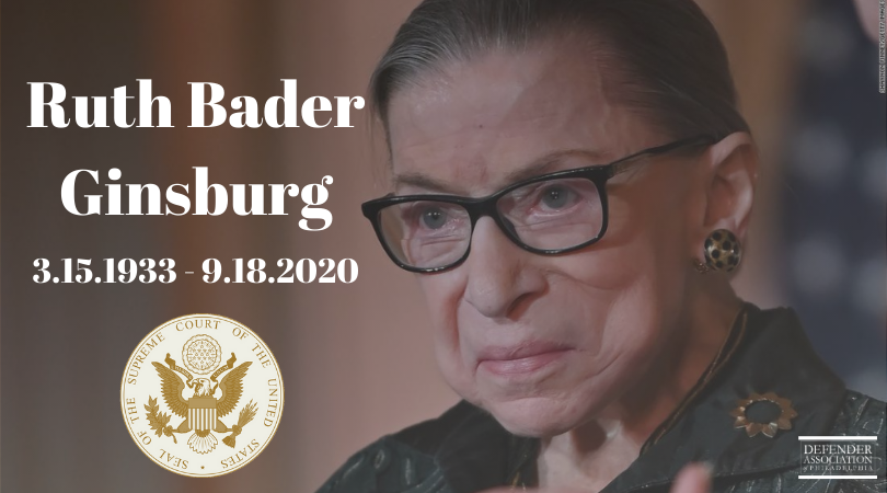 Keir Bradford-Grey on Passing of Ruth Bader Ginsburg