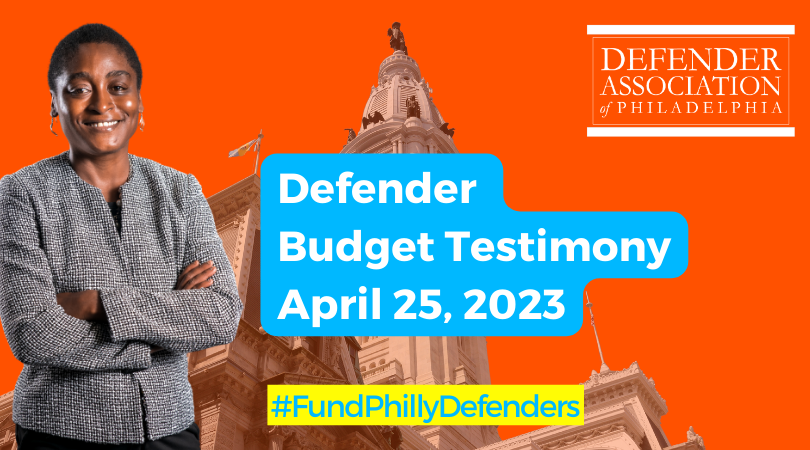 Defender Association FY24 Budget Testimony
