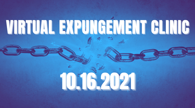 Oct 16: Virtual Expungement Clinic