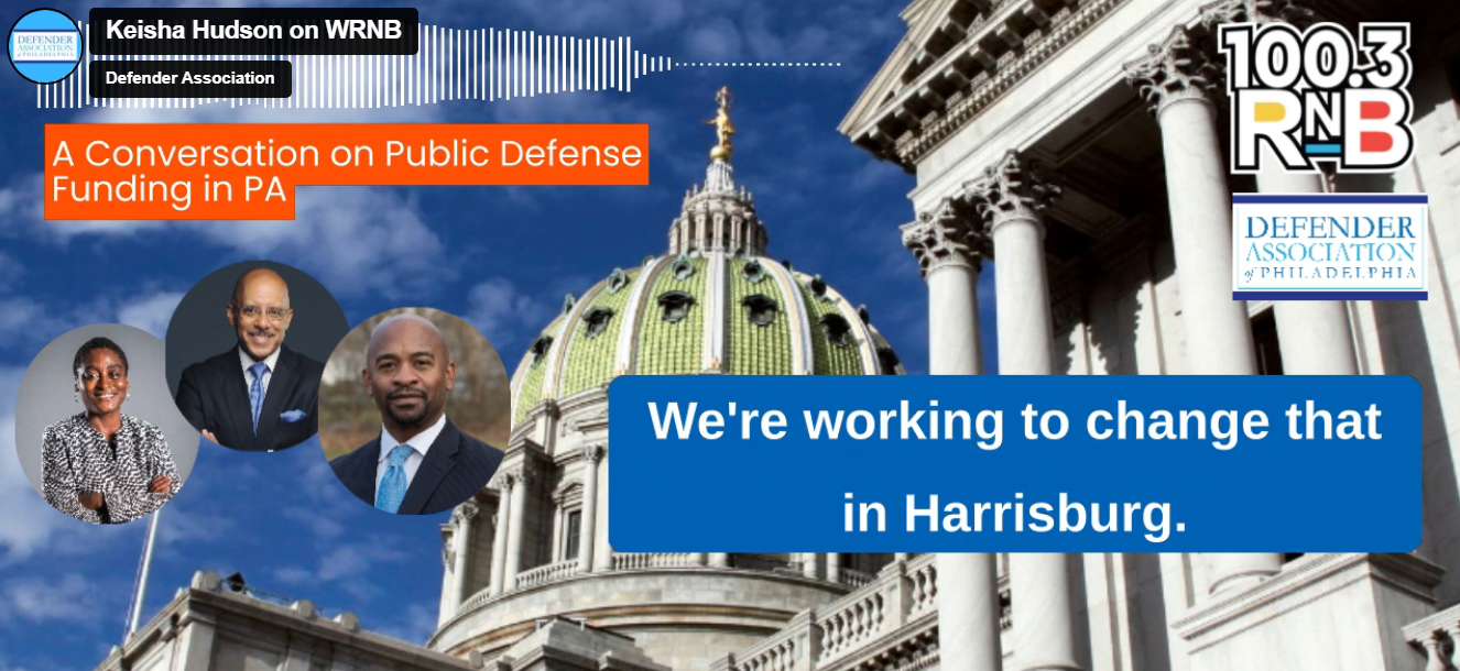 Talking Public Defense Funding on “Philly Speaks”