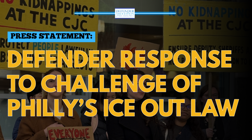 Statement on Challenge to Philly’s “ICE Out” Law